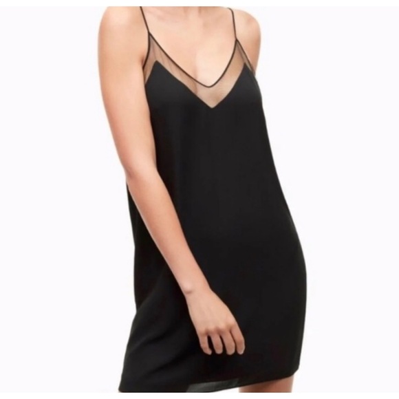 Aritzia Dresses & Skirts - ARITZIA BABATON black circo mesh slip dress